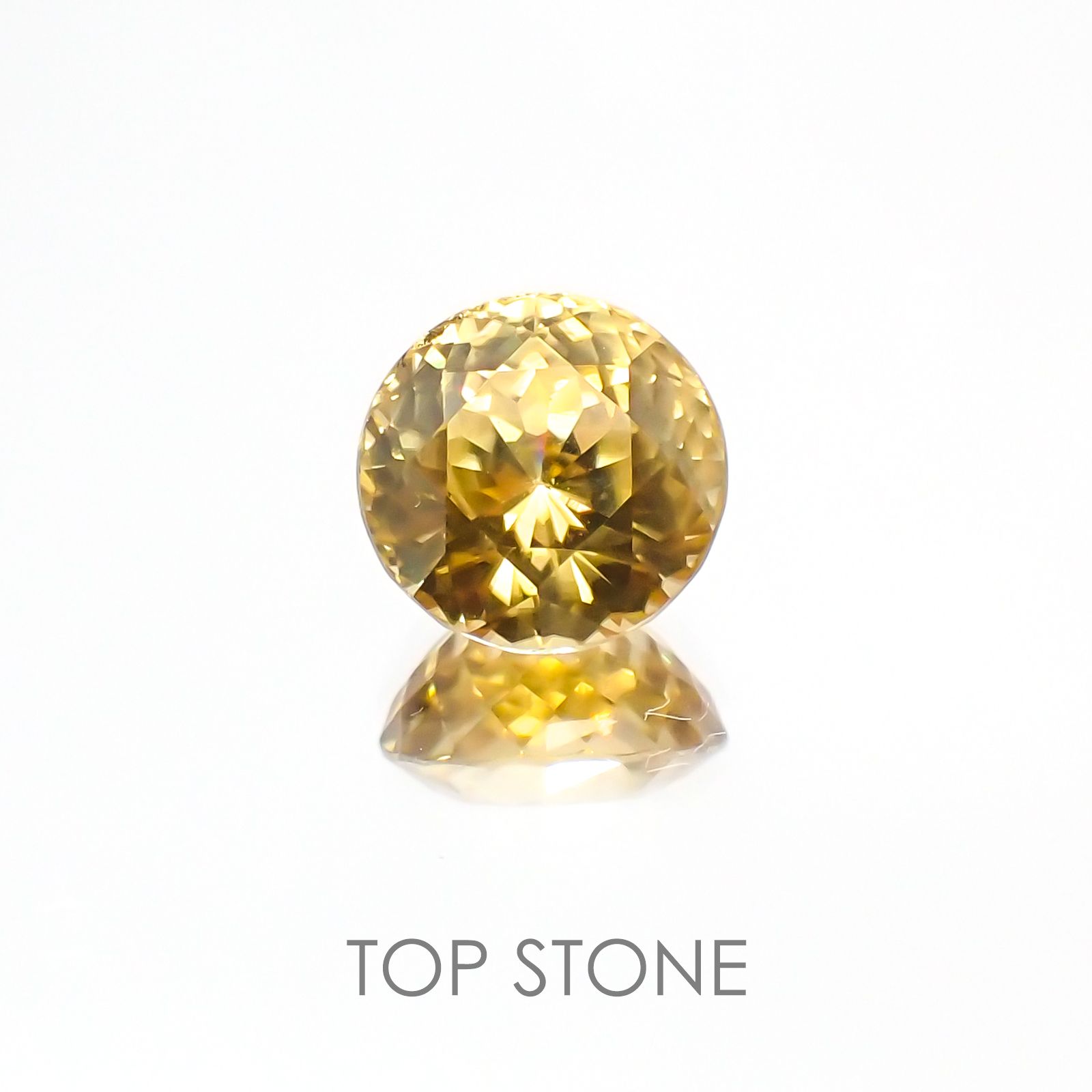 イエロージルコン スリランカ,カンボジア産 ルース 2.28ct[21018068]7×7mm前後
