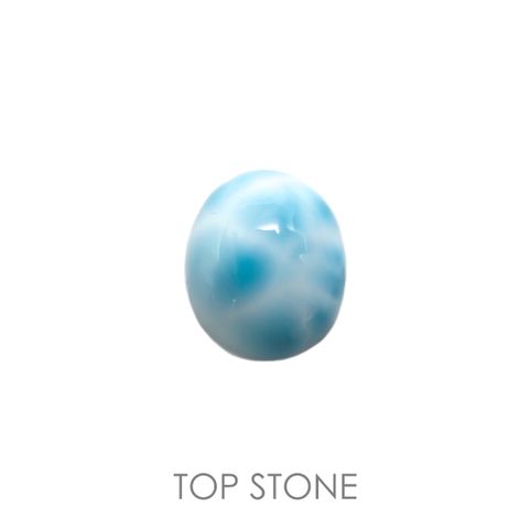 ラリマー(宝石名ブルー・ペクトライト) ドミニカ共和国産 5.65ct 識別済[211013273]11.9×10mm前後