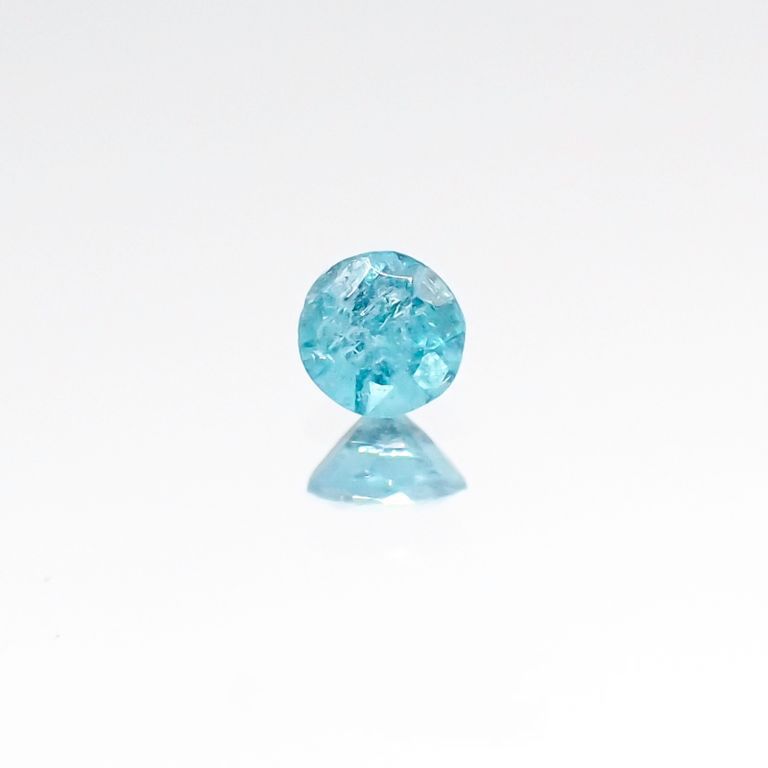 パライバトルマリン(宝石名トルマリン/別名パライバ・トルマリン) ブラジル・パライバ州バターリャ鉱山産 0.053ct 識別済[20106264]2.4×2.4mm前後
