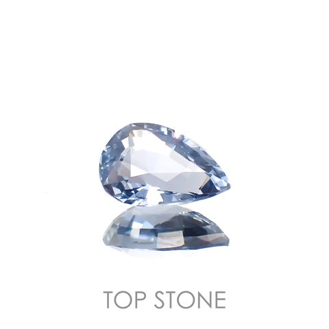 グレイッシュブルースピネル(宝石名スピネル)ビルマ/マダガスカル産 1.24ct 識別済[230220600]8.2x5.9mm前後