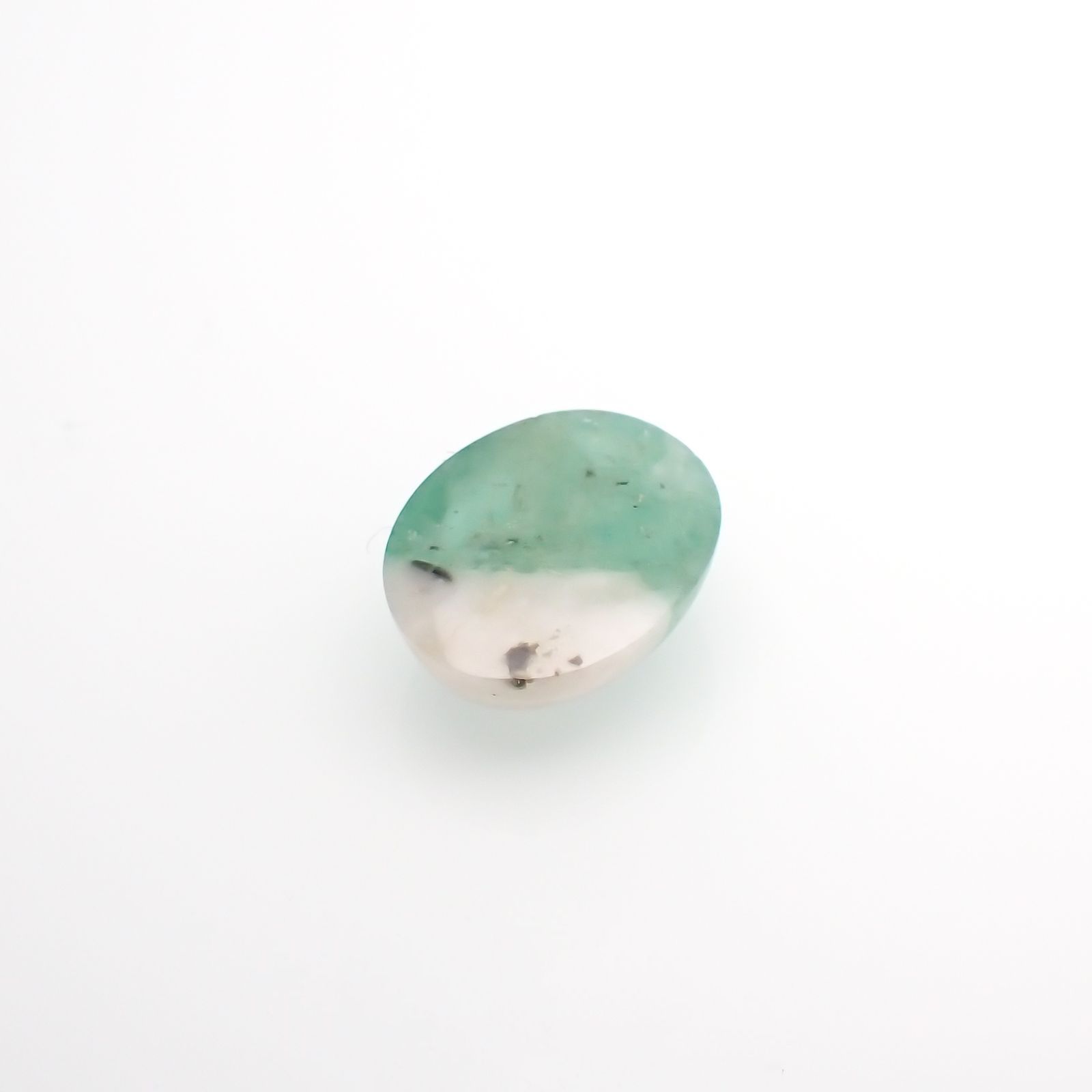マトリックスエメラルド(エメラルドインクォーツ/フェルドスパー) ブラジル産 3.50ct[210812258]11.1×9mm前後