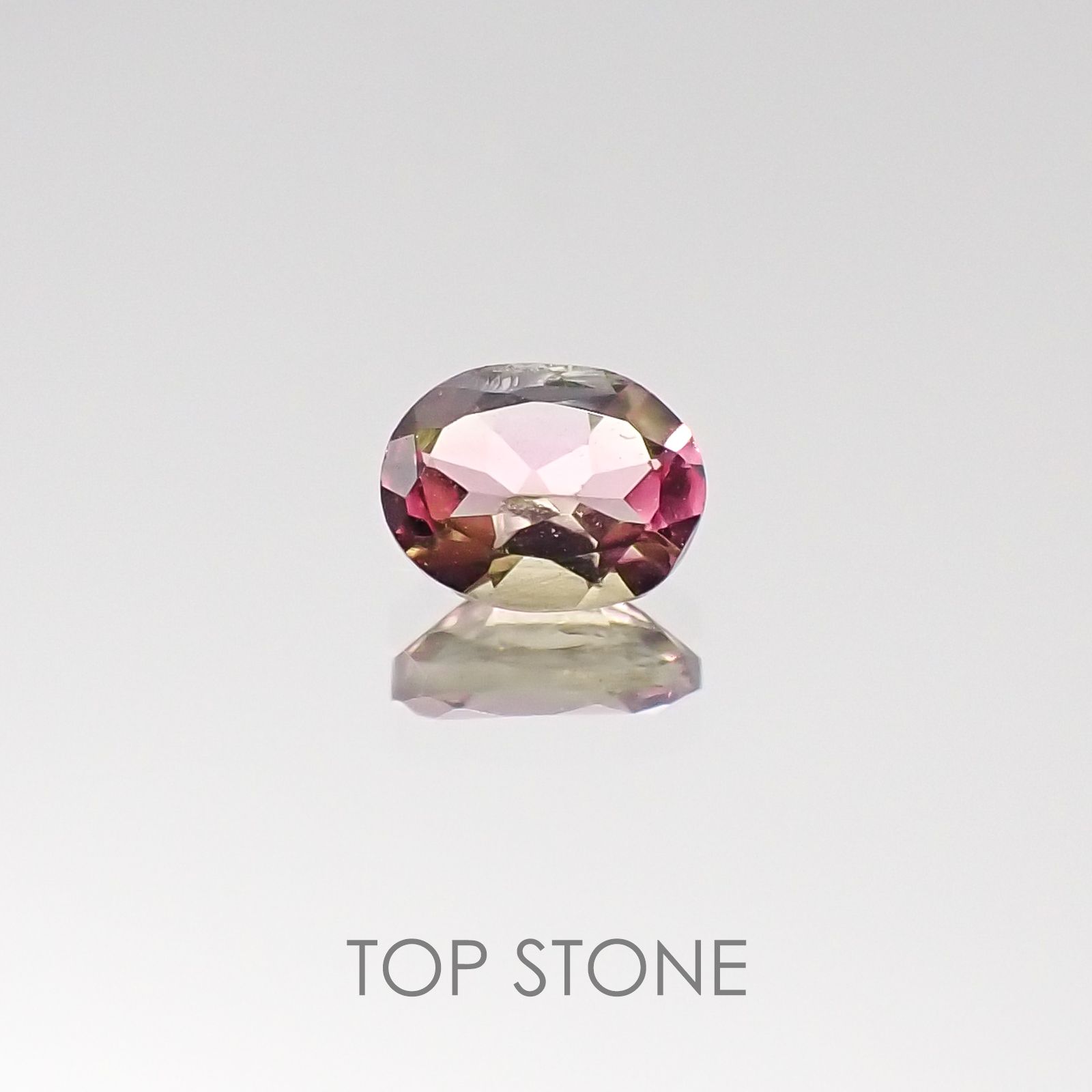 バイカラートルマリン ブラジル産 ルース 0.33ct[20095672]5.1×3.8mm前後