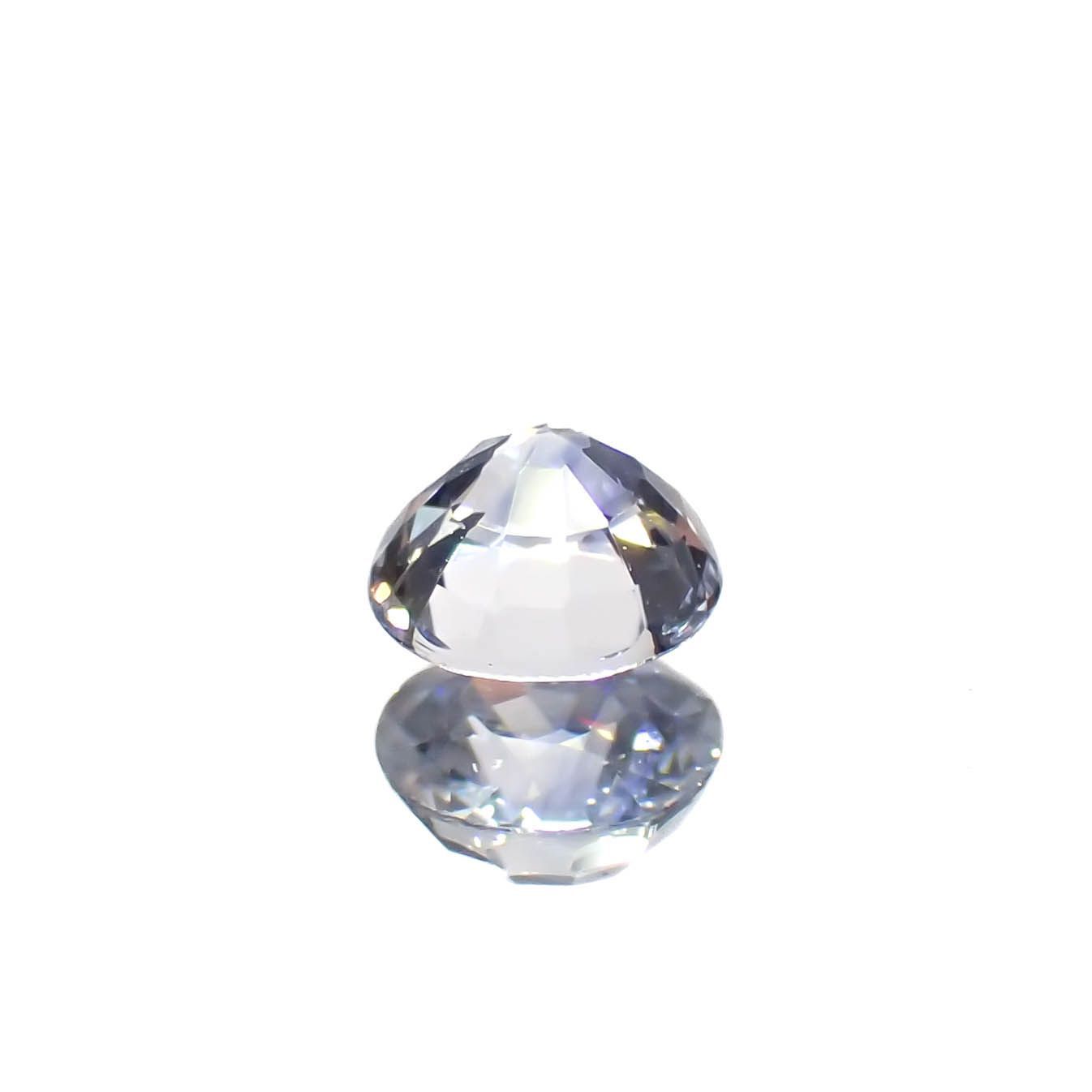 アイスブルーサファイア(宝石名サファイア)スリランカ/マダガスカル産 0.29ct 識別済[230119940]3.9x3.8mm前後