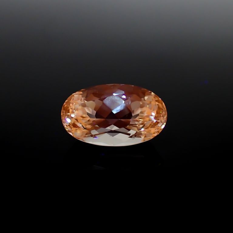 イエロースポジュミン フルオレッセンス(宝石名スポジュミン)アフガニスタン産 13.110ct ソ付[221018474]18.1x10.8mm前後