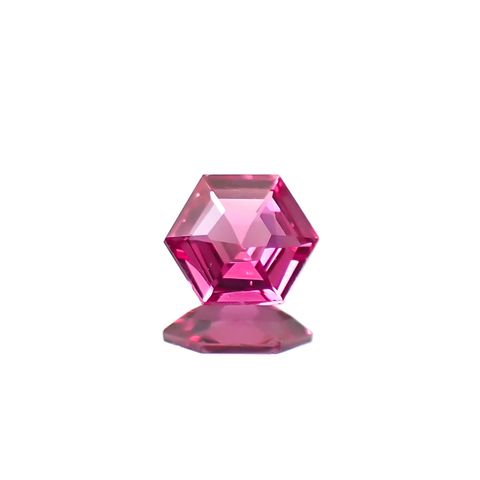 ◇ヘキサゴンカット◇ルビー 非加熱 モザンビーク産 0.18ct [250630505]3.4x3.4mm前後