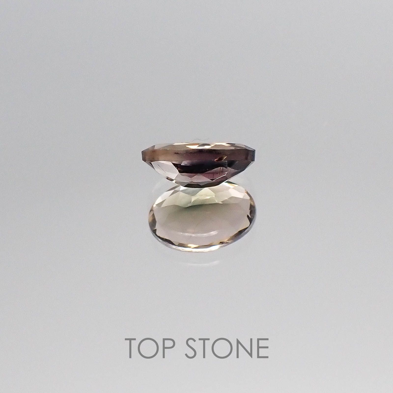 バイカラートルマリン(宝石名バイカラー・トルマリン) ブラジル産 0.42ct 識別済[20073780]6.2×4.1mm前後