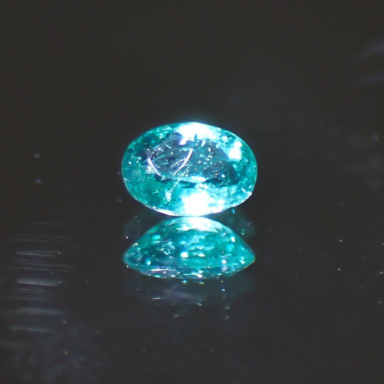 パライバトルマリン ブラジル産 ルース 0.137ct[20129254]3.8×2.9mm前後