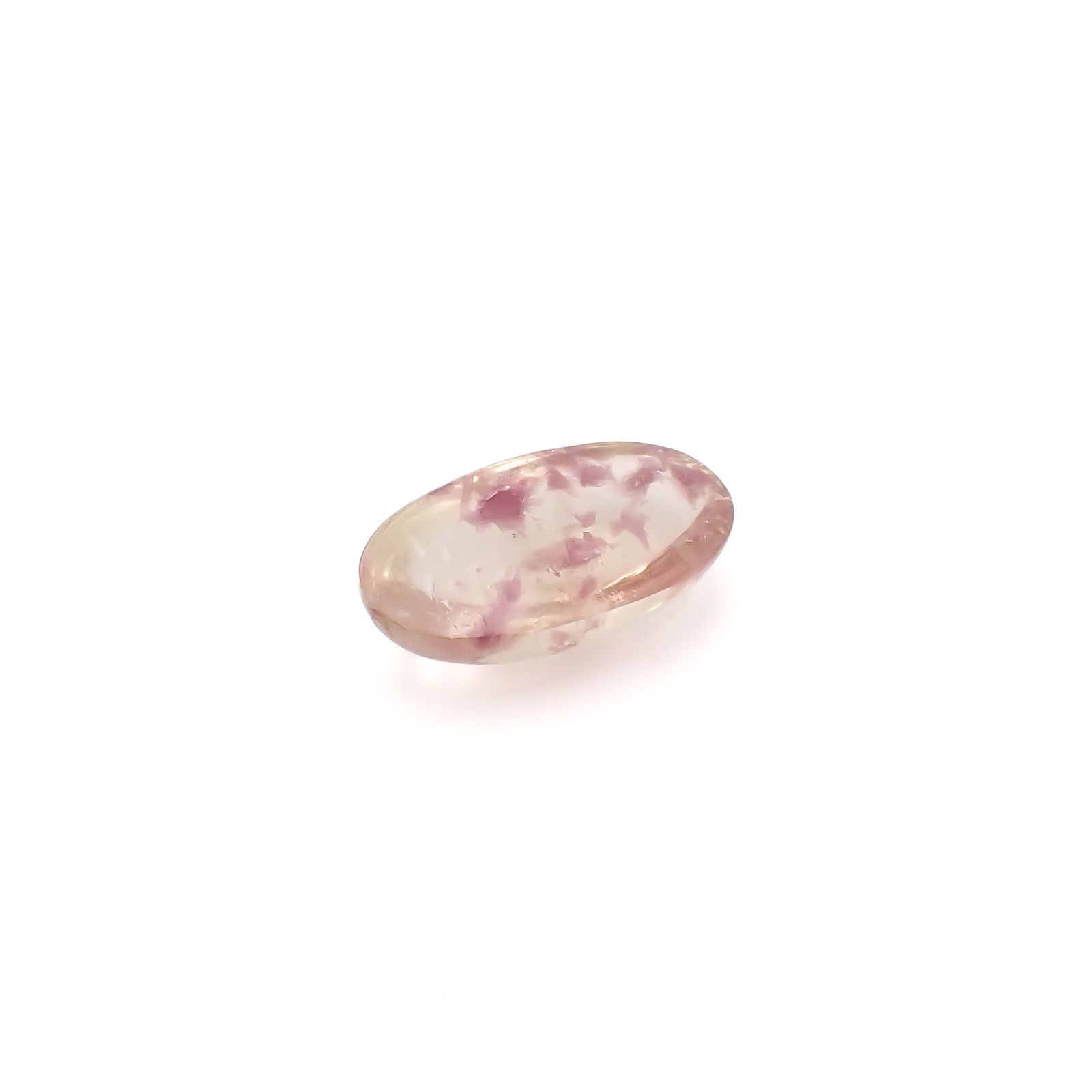 レピドライトインクォーツ ブラジル・ミナスジェライス州産 25.39ct / 27.2x15mm前後 [260331879]