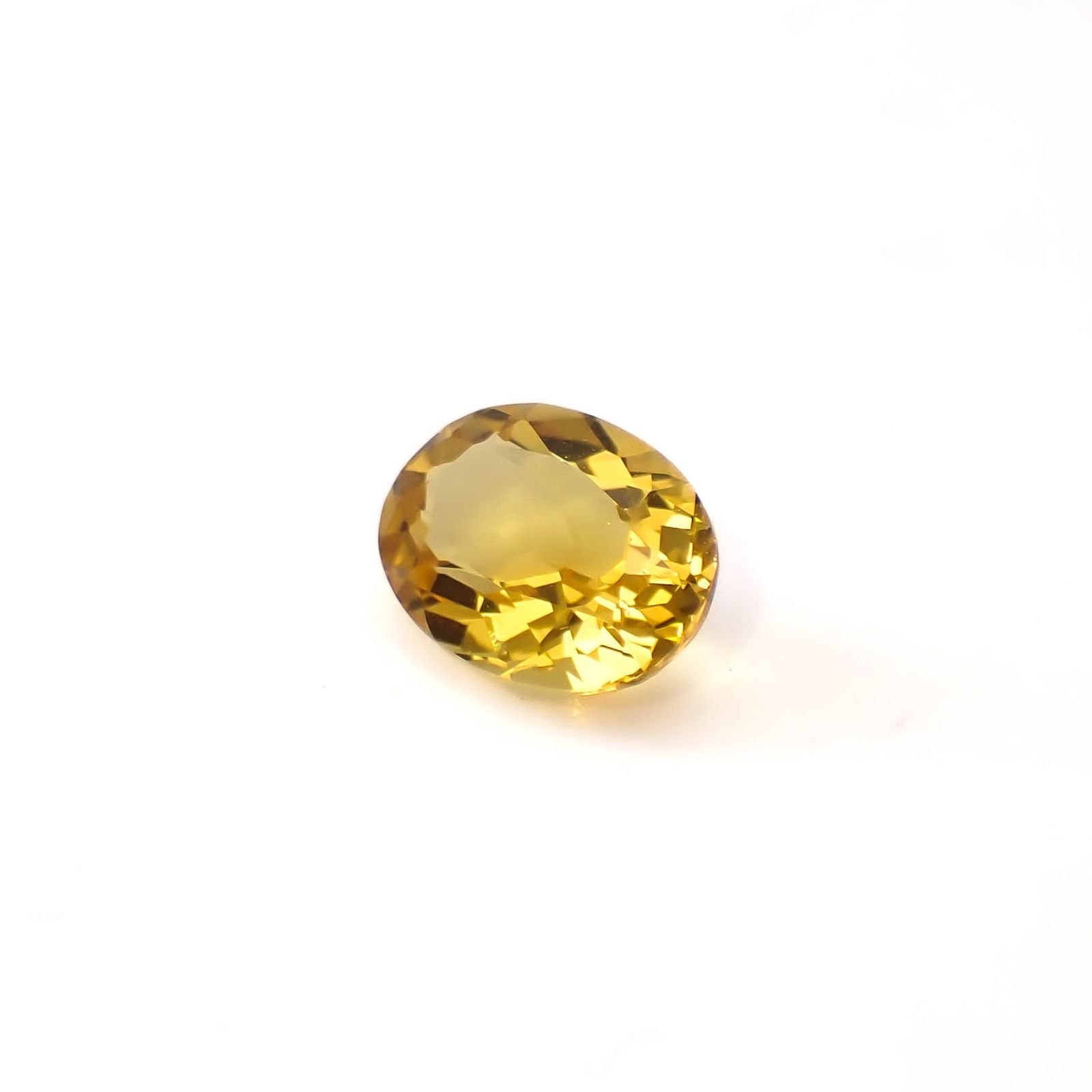ゴールデンベリル(宝石名ゴールデン・ベリル)ブラジル産 1.09ct 識別済[250330163]8x6.1mm前後