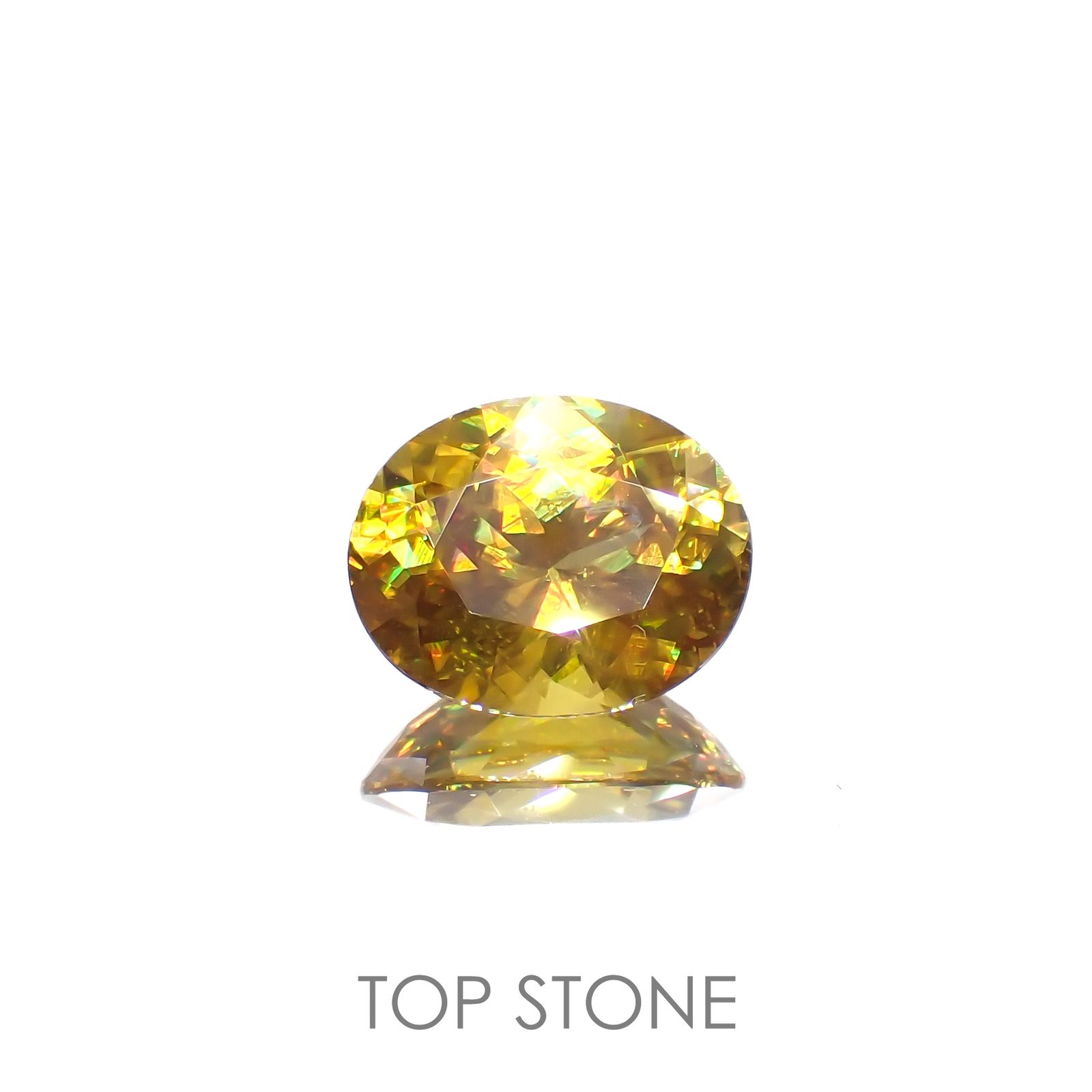 ゴールデンスフェーン  マダガスカル産 2.50ct[220918084]9.6x7.7mm前後