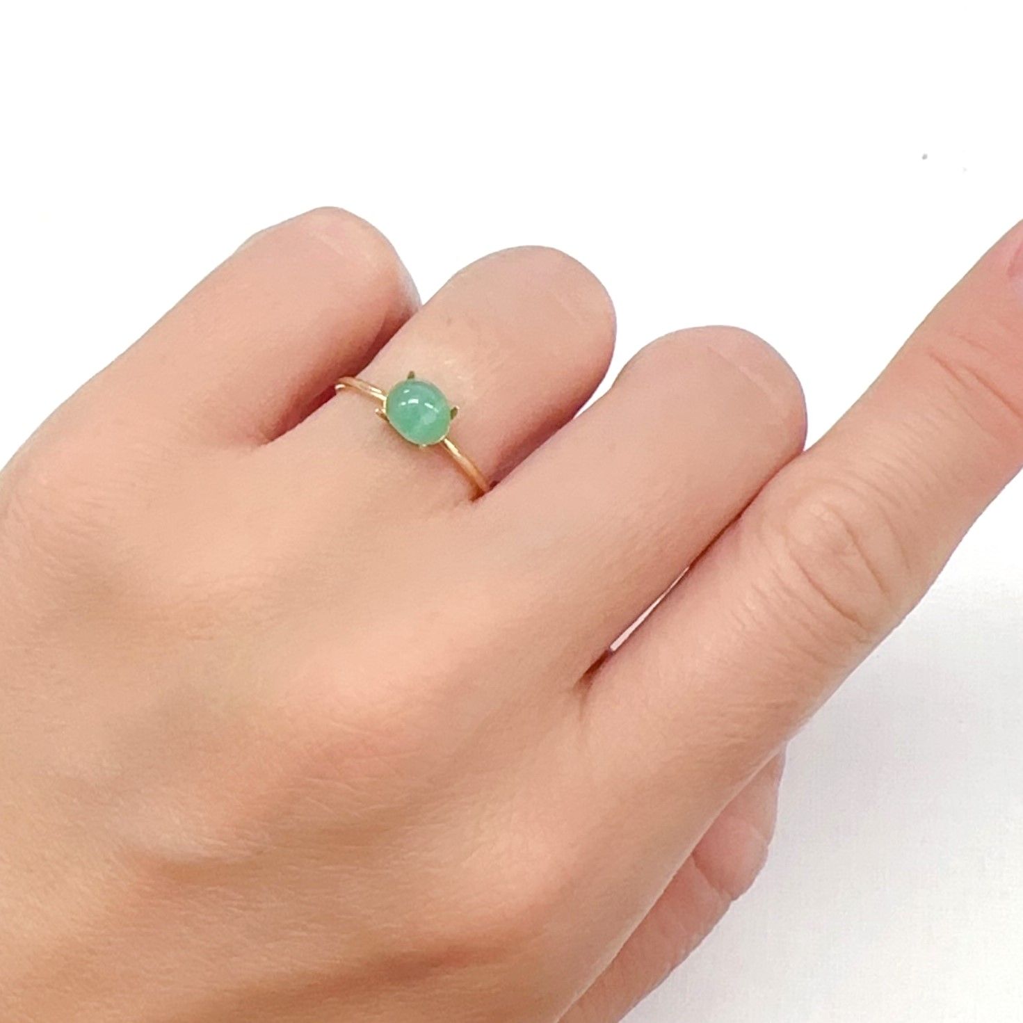エメラルドキャッツアイ コロンビア産 0.79ct[240427221]6.1x5.4mm前後