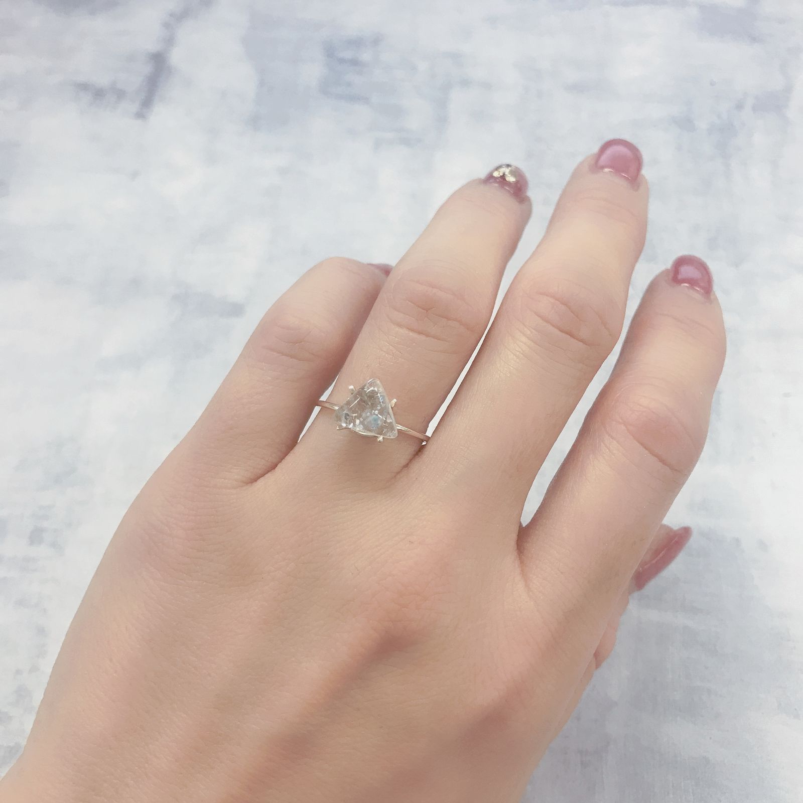 パライバクォーツ ブラジル産 1.89ct[220115025]7.5x9.3mm前後