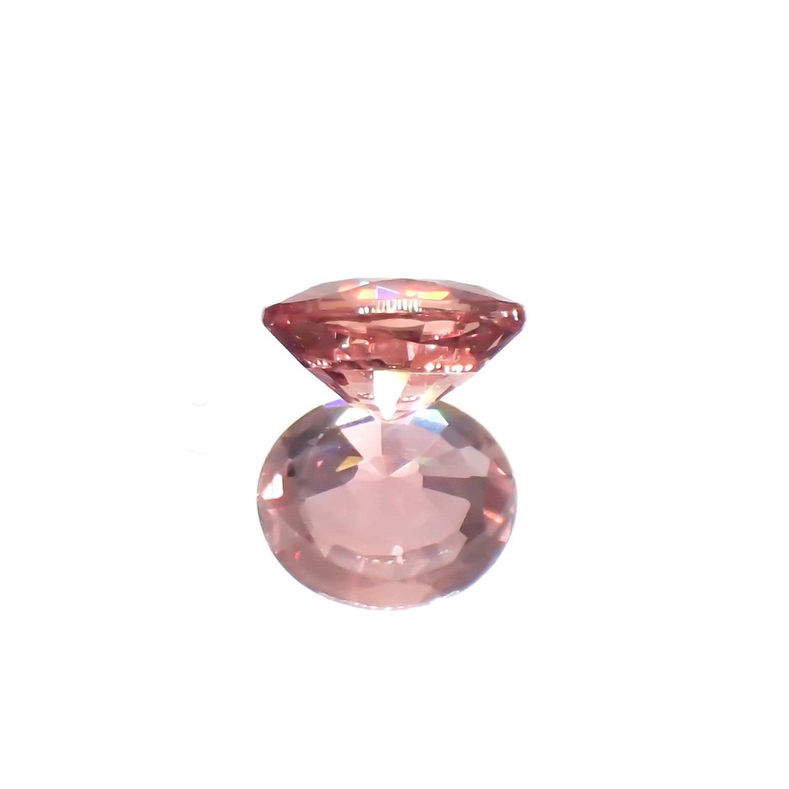 パパラチャサファイア(宝石名サファイア/別名パパラチャ・サファイア)スリランカ産 0.354ct CGL鑑付[230521934]4.62x3.93mm前後