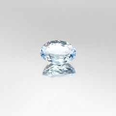 <ランダムセレクト1個販売> アクアマリン オーバルカット ブラジル産 0.89ct前後[20095571-PAC]7.0×5.0mm前後