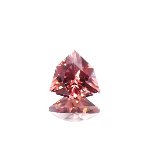 ◇カスタムカット◇ピンクジルコン スリランカ/カンボジア産 0.78ct[230421821]5.5x5.6mm前後