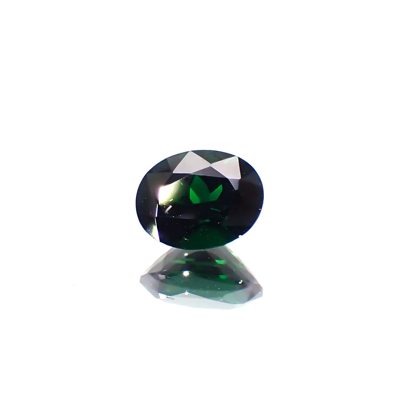 クロムトルマリン(宝石名クロム・トルマリン)タンザニア産 0.40ct 識別済[231023994]5.4x4.1mm前後