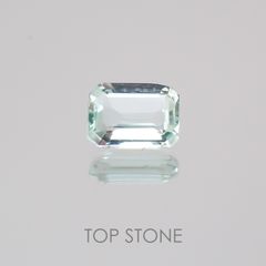 ミントベリル(宝石名グリーン・ベリル) ブラジル産 0.17ct 識別済[21059708]4.2×3.2mm前後