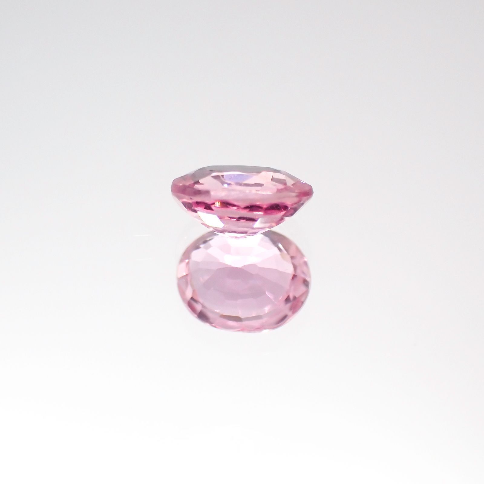 パパラチャサファイア スリランカ産 ルース 0.448ct ソーティング付き[20106144]5×4mm前後