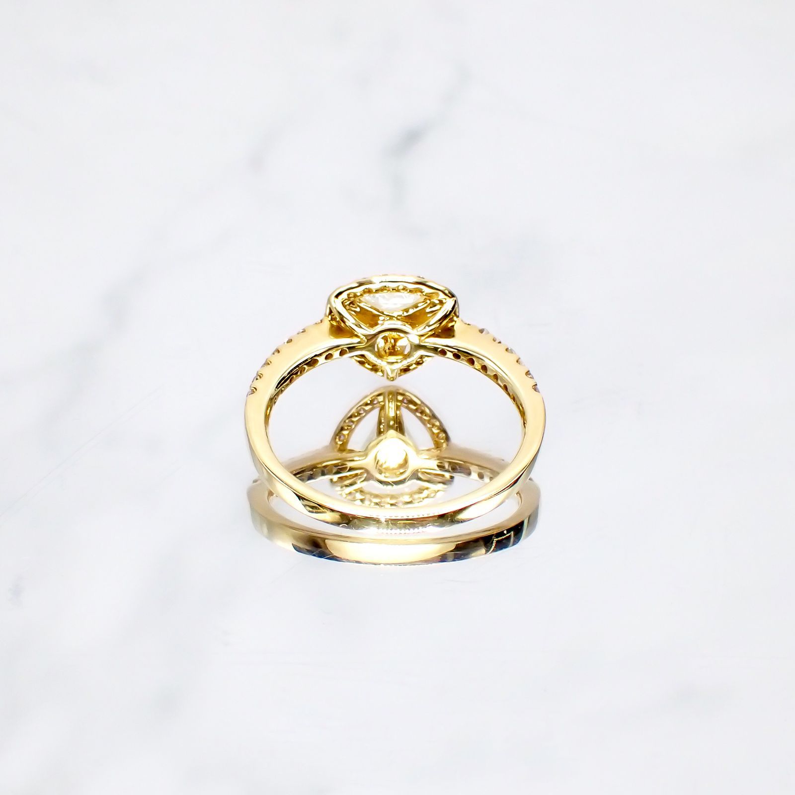 ◇La Clarte(ラ・クラルテ)◇K18マクルダイヤモンド リング#11 カナダ産 0.40ct[220115334]