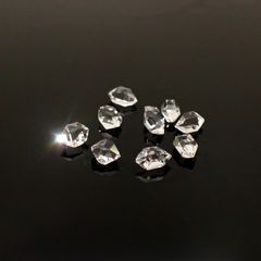 ◇メレセット◇ハーキマーダイヤモンド 原石 アメリカ・ニューヨーク州産 1.75ct / 3.8-4.6x2.1-3.3mm前後 [260231696]