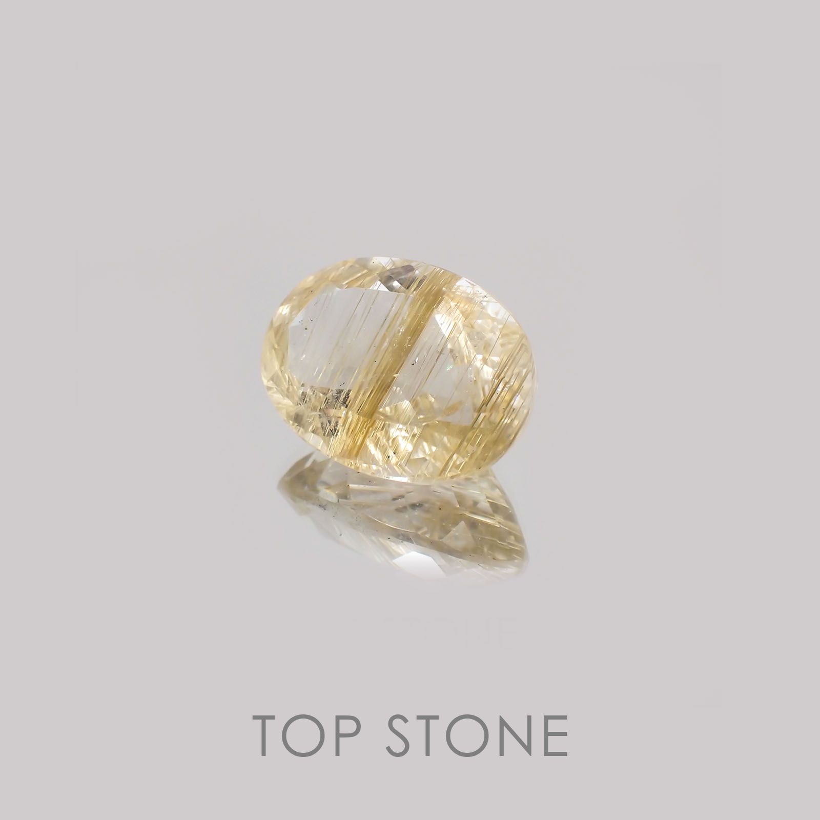ルチルクォーツ ブラジル産 ルース 13.17ct[21019129]17.9×13.2mm前後