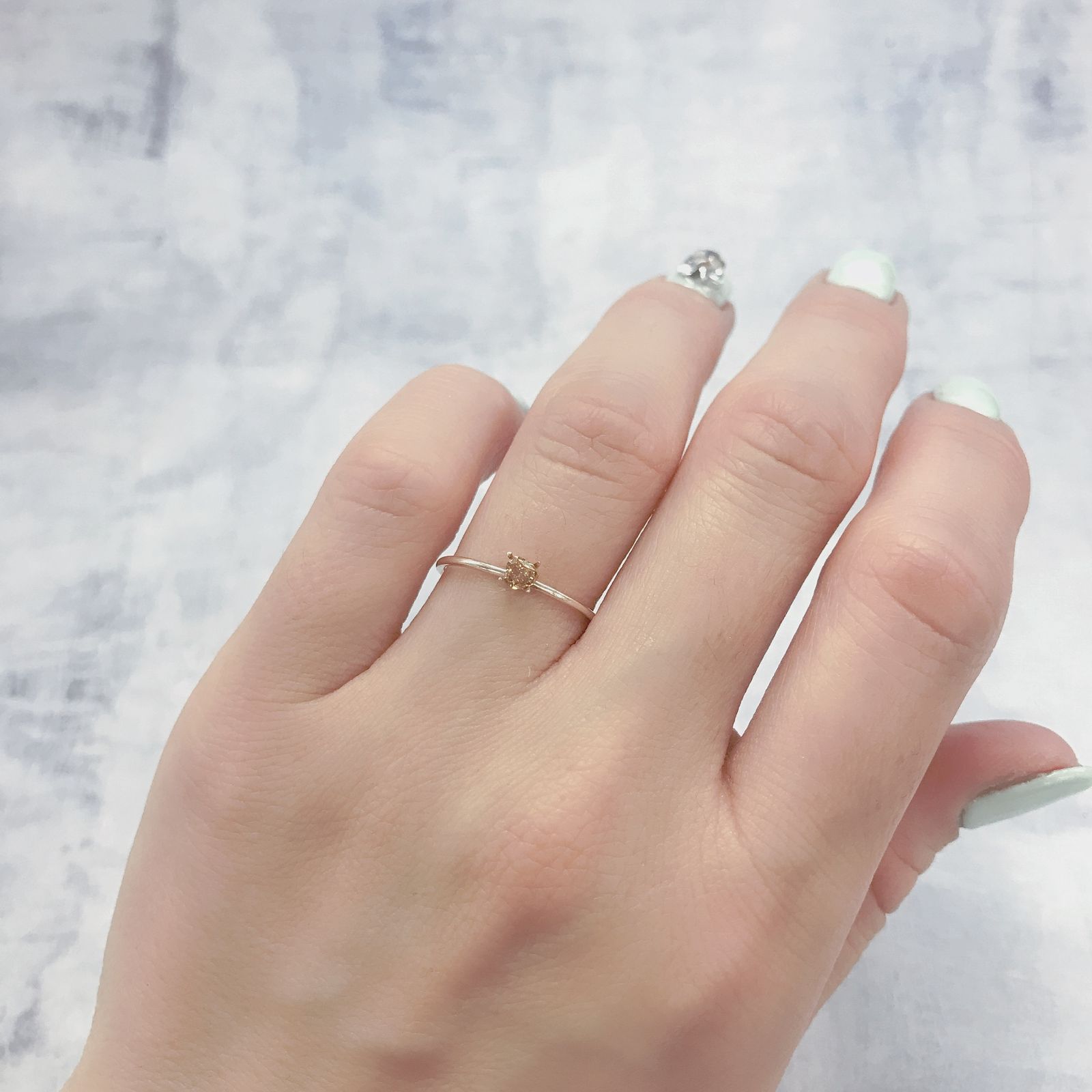 オレンジダイヤモンド SI-1 / FANCY DEEP YELLOW ORANGE(宝石名ダイアモンド) 0.133ct ソ付(CGL)[220115149]3.06x3.36mm前後