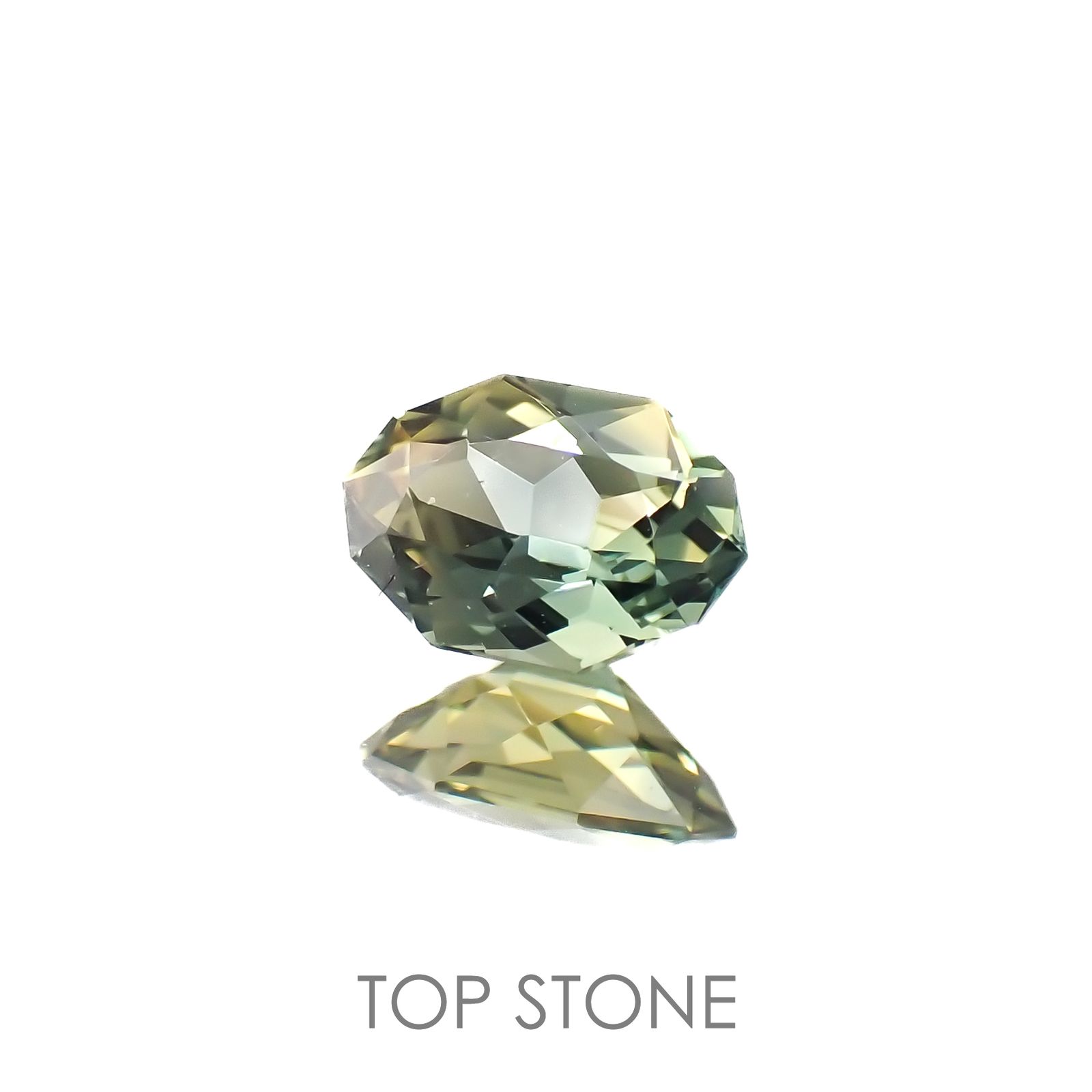 ◇カスタムカット◇バイカラーサファイア オーストラリア産 0.60ct[220817498]6.3x4.4mm前後