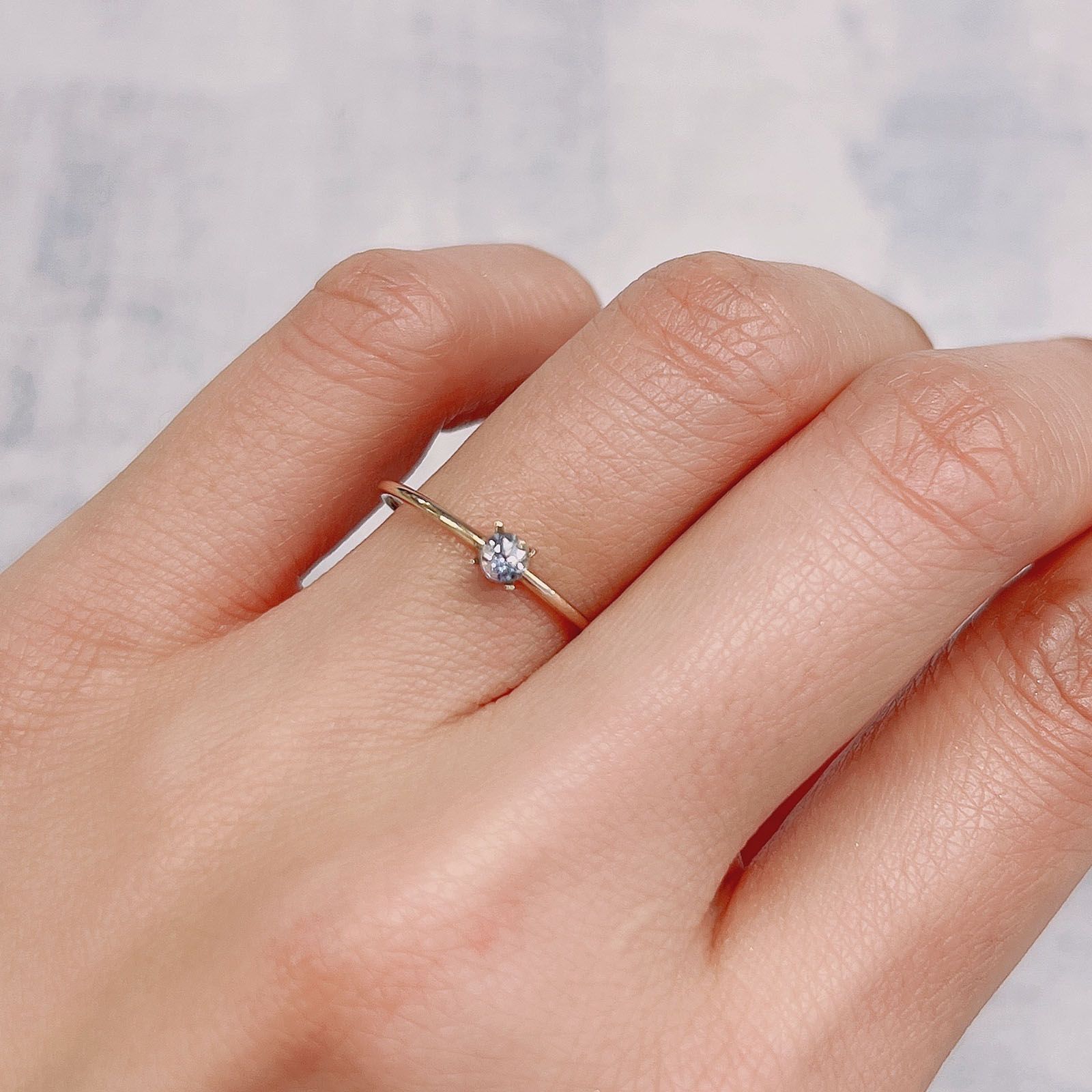 ジェレメジェバイト(宝石名エレメジェバイト) ナミビア産 0.134ct ソ付(彩珠)[20085014]3.1×3mm前後