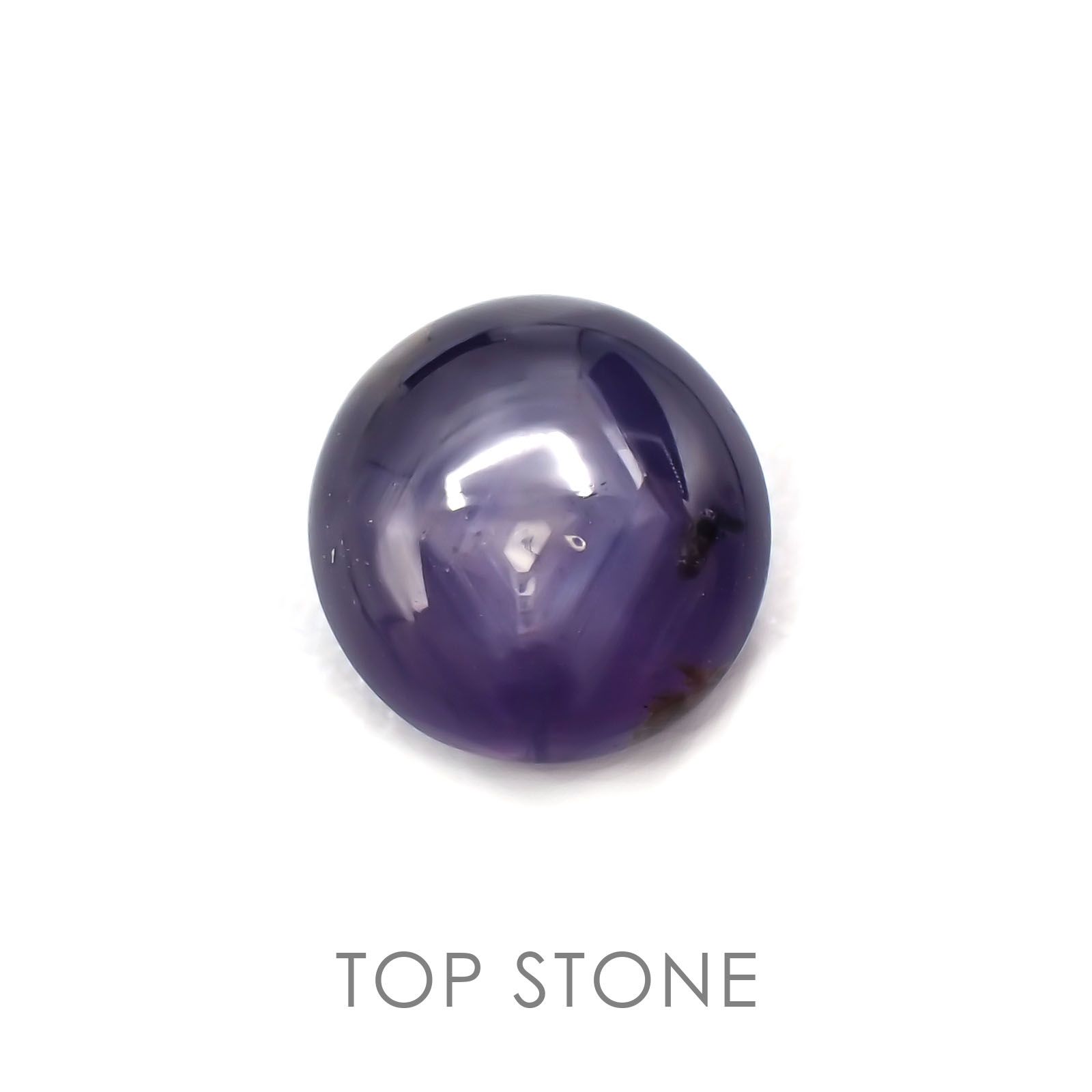 スターサファイア(宝石名スター・サファイア) ビルマ産 3.725ct ソ付(彩珠)[210510225]7.6×7.2mm前後