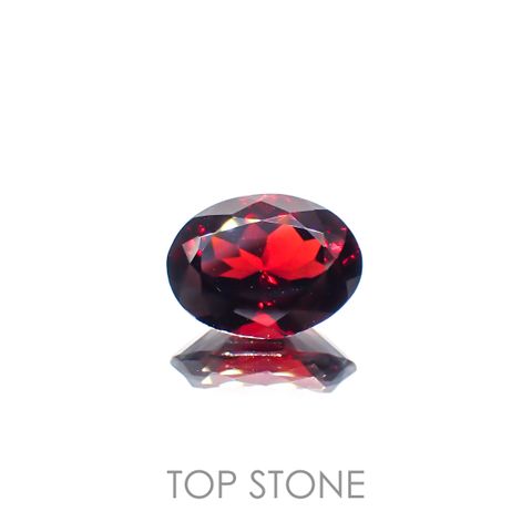 パイロープアルマンディンガーネット(宝石名パイロープ アルマンディン・ガーネット)ブラジル産 6.10ct 識別済[221219546]12.8x9.6mm前後