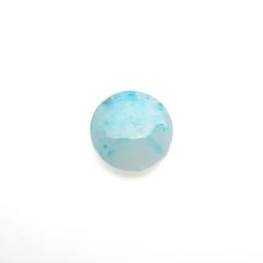 パライバトルマリンインクォーツ(宝石名トルマリンインクォーツ/別名パライバ・トルマリン)ブラジル産 4.946ct ソ付(宝貴協)[221018824]13.9x13.9mm前後