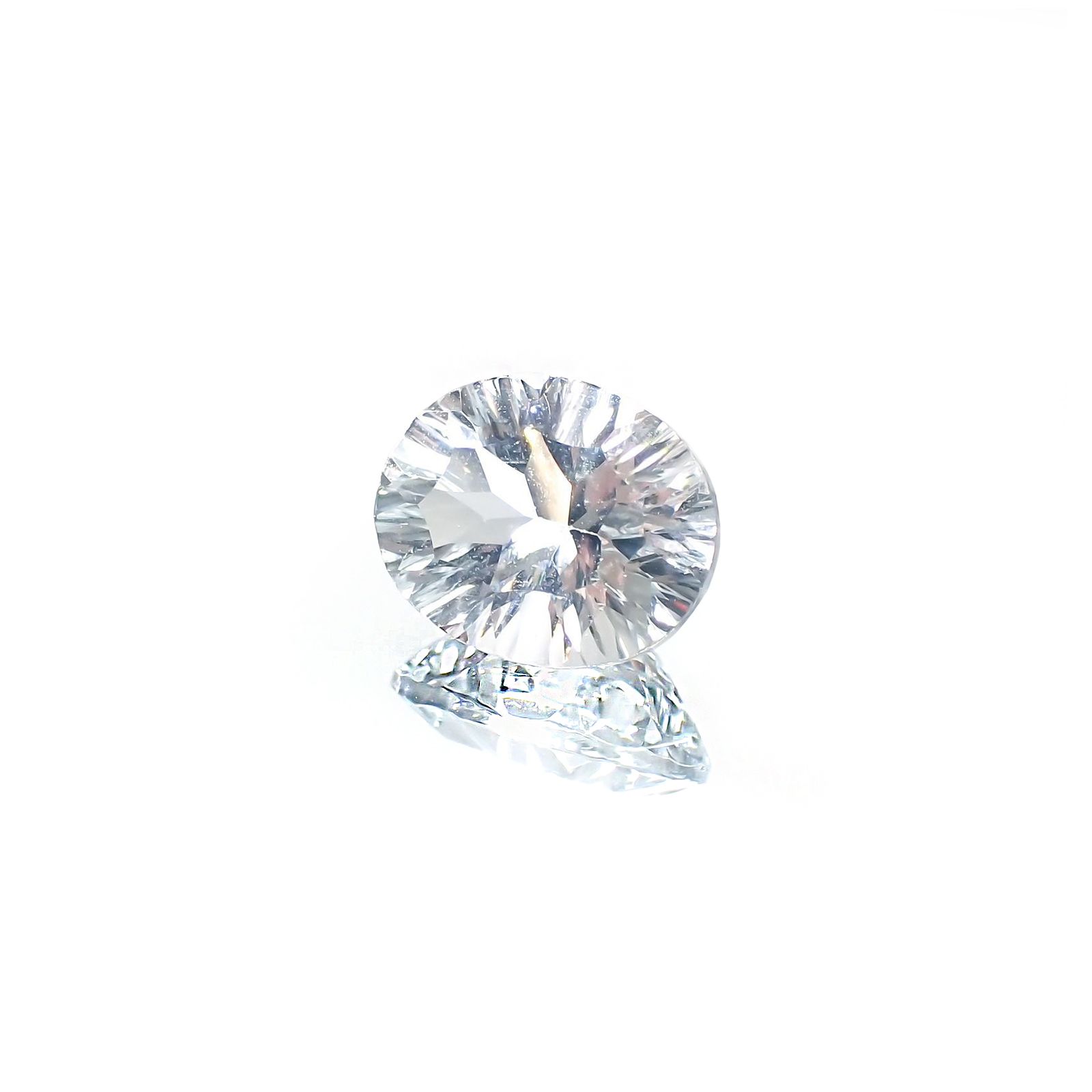 ◇コンケーブカット◇アクアマリン(宝石名アクアマリン) アフリカ産 識別済 2.43ct / 10.1x8.1mm前後 [211013554]