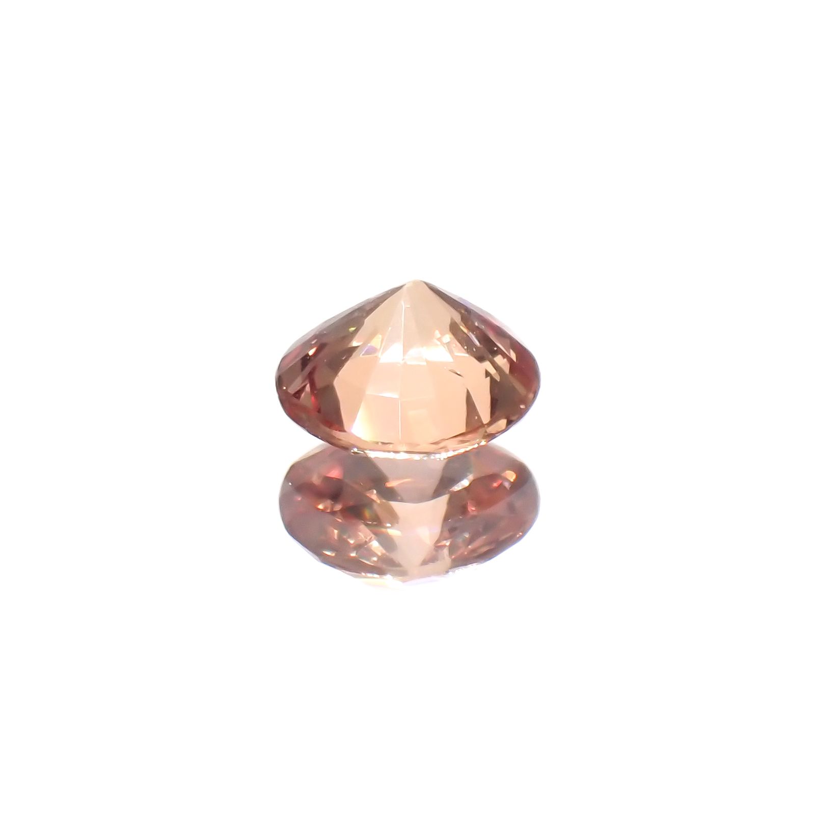 パパラチャサファイア 非加熱(宝石名サファイア/別名パパラチャ・サファイア)スリランカ産 0.30ct GIA鑑付[230521931]4.07x4.13mm前後