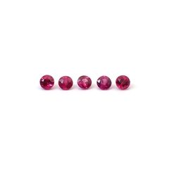 ルビー 5個セット タイ/モザンビーク産 0.29ct(5pcs合計) / 2.2x2.2mm前後 [260532285]