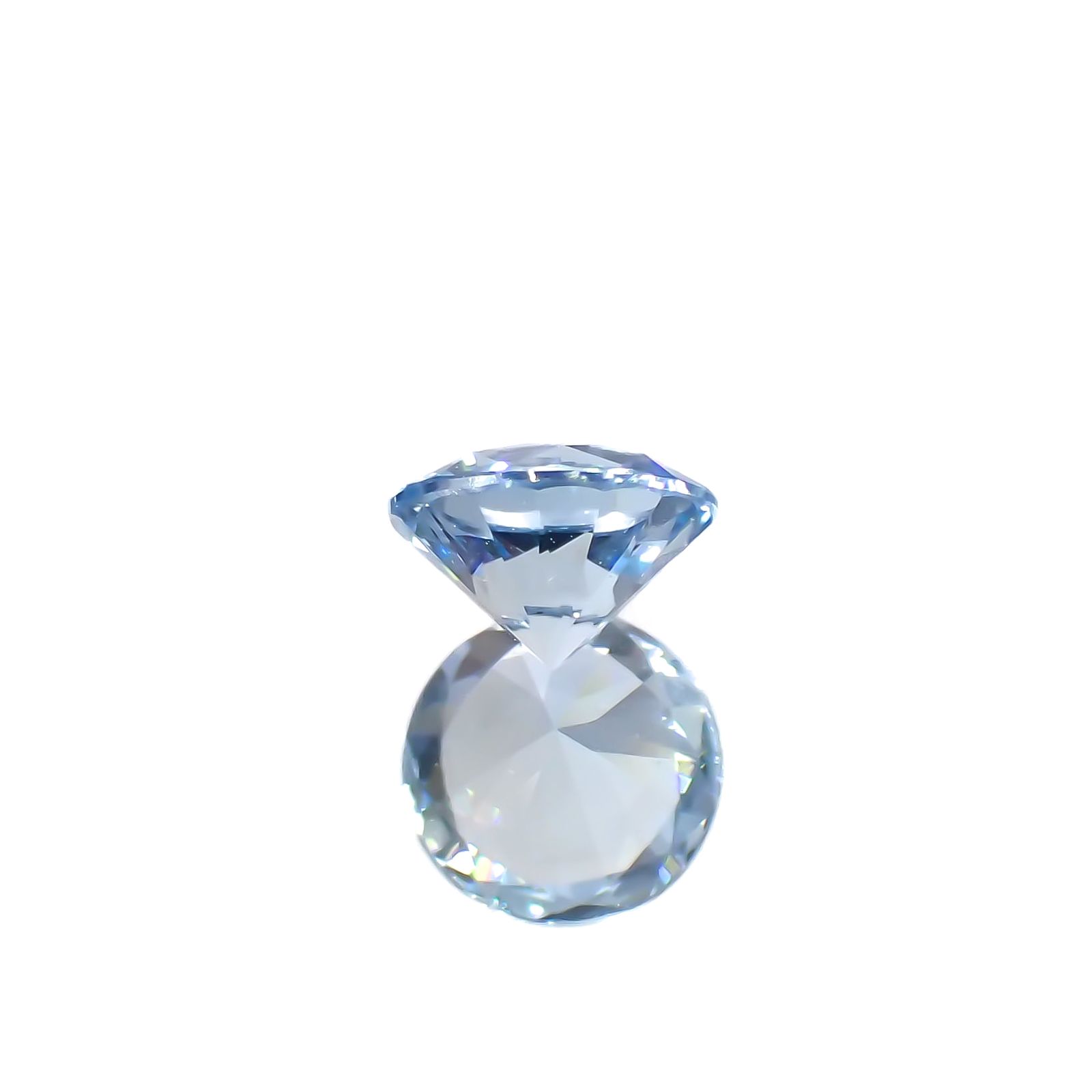アクアマリン(宝石名アクアマリン)モザンビーク産 0.30ct 識別済[230421760]4.6x4.6mm前後