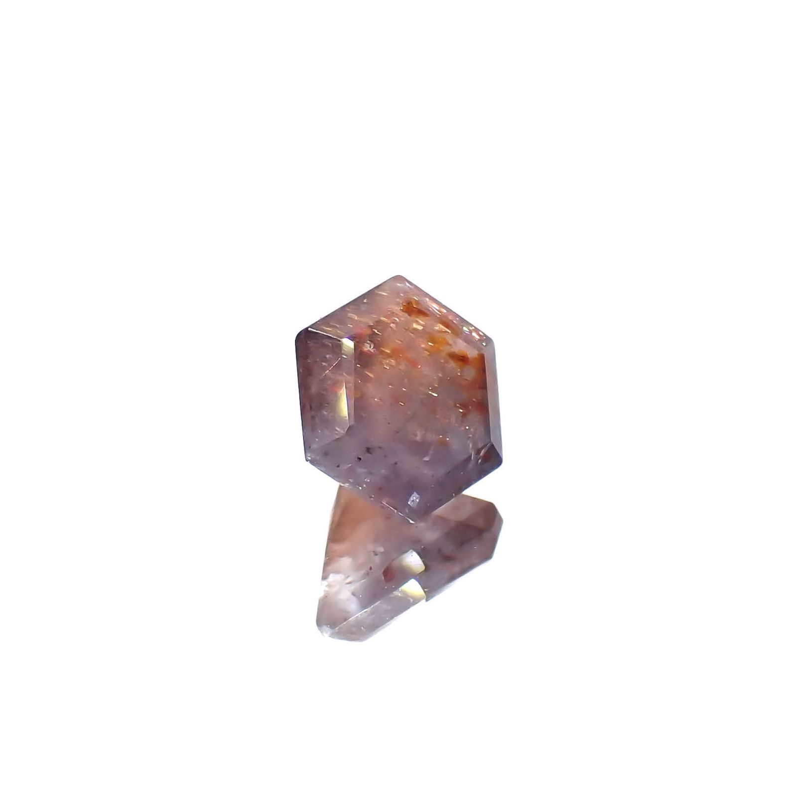 ◇ヘキサゴンカット◇ブラッドショットアイオライト インド産 0.94ct[230320939]6.1x6mm前後