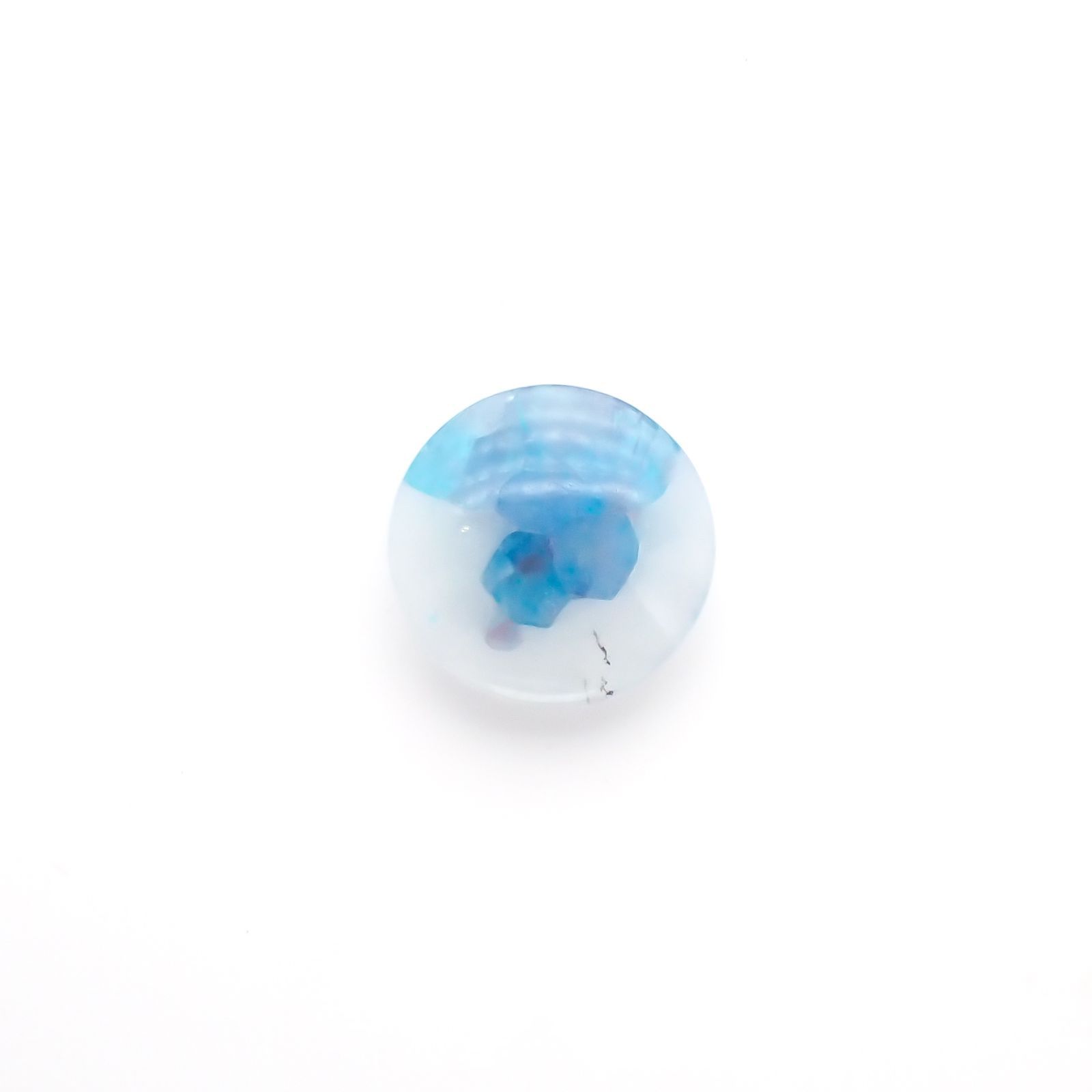 パライバトルマリンインクォーツ ブラジル産 ルース 1.85ct[210812957]8.6×8.6mm前後