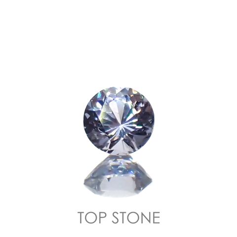 グレイッシュブルースピネル(宝石名スピネル)ビルマ/マダガスカル産 0.26ct 識別済[230119900]3.8x3.8mm前後