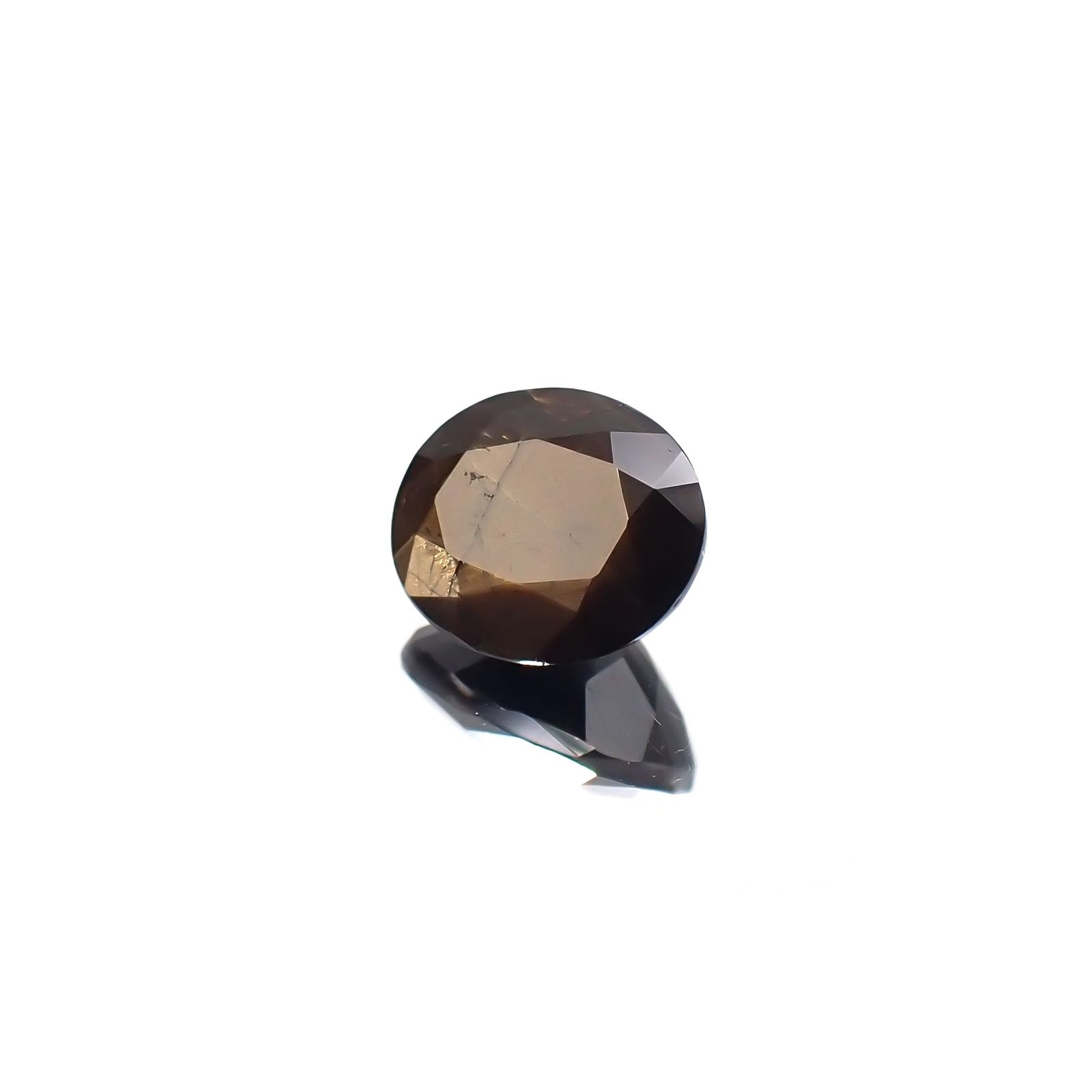 ゴールドシーンサファイア 非加熱(宝石名シーン・サファイア) ケニア産 ソ付(彩珠) 1.597ct / 7.6x6.2mm前後 [210712080]