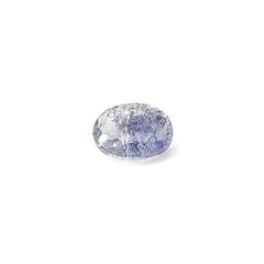 デュモルチェライトインクォーツ ブラジル産 0.74ct / 6.8x5.5mm前後 [260331855]