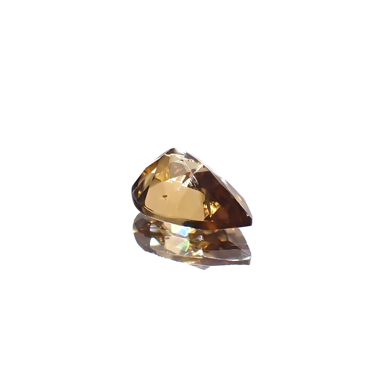 オレンジジルコン スリランカ/カンボジア産 1.13ct[240728527]7.5x5.1mm前後