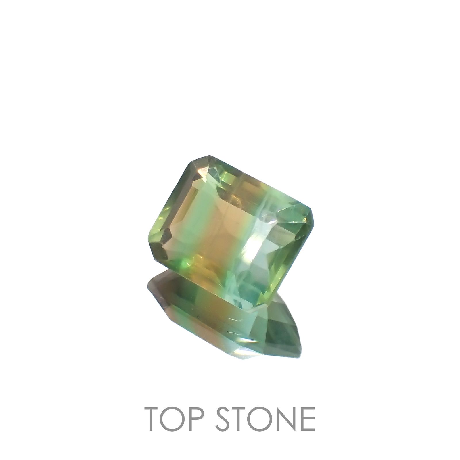 バイカラーフローライト ブラジル産 3.84ct[221119123]10x7.8mm前後
