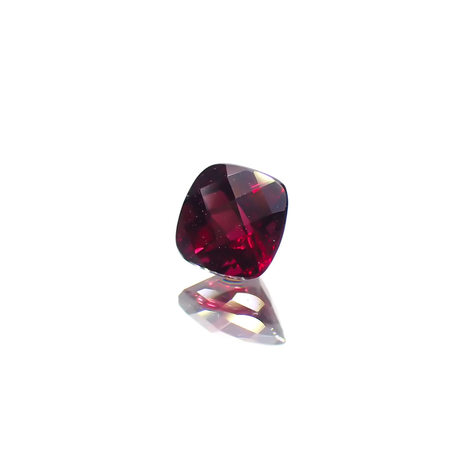 ◇チェッカーカット◇アントヒルガーネット(クロムパイロープガーネット) アメリカ・アリゾナ州産 0.38ct[230722883]4.1x4.1mm前後