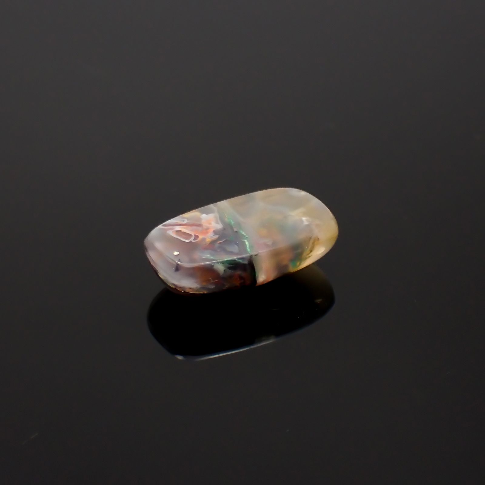 コッパークリソコラインカルセドニー インドネシア産 7.19ct[230722643]16.6x9.2mm前後