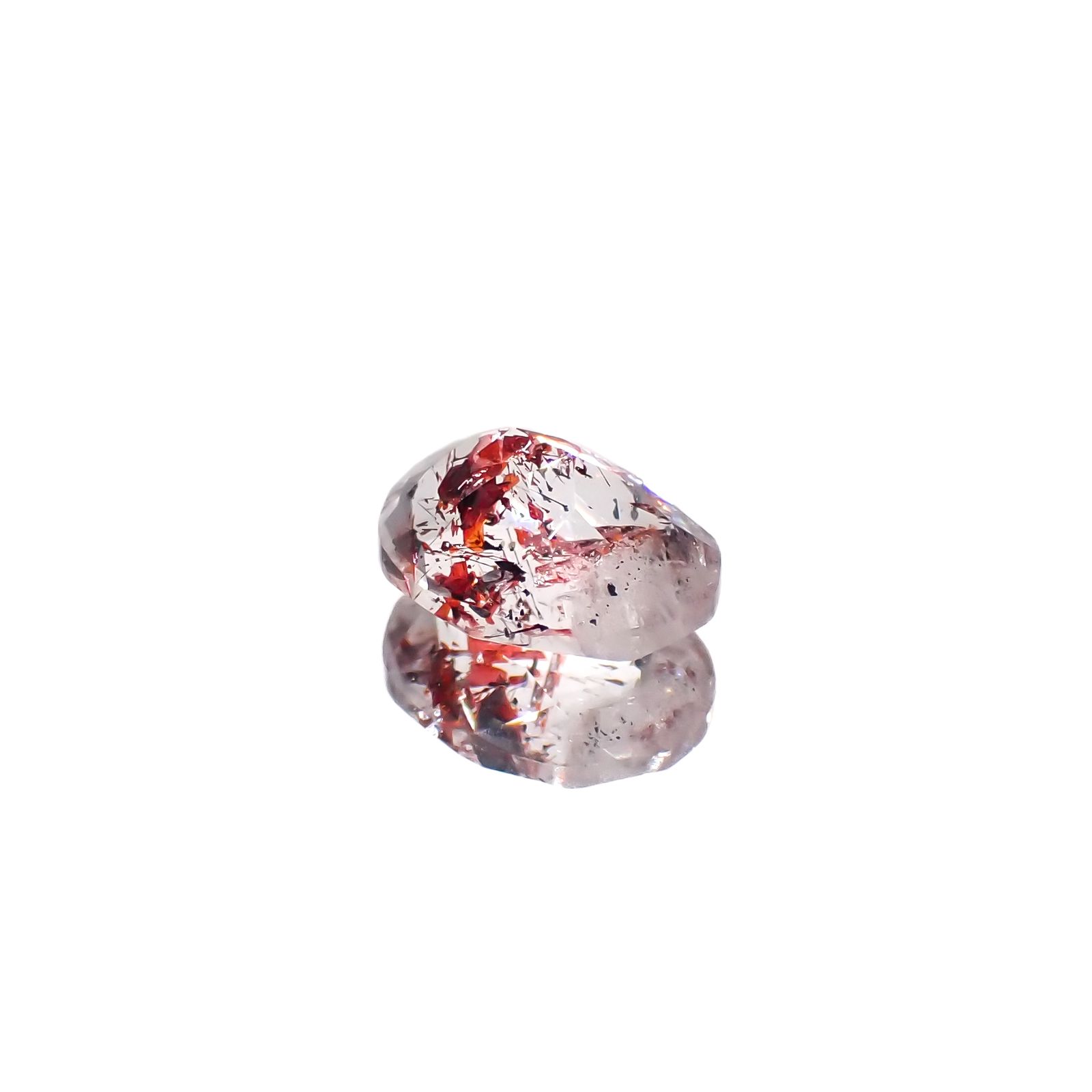 ファイヤークォーツ ナイジェリア産 1.56ct[240326719]8.8x6.9mm前後