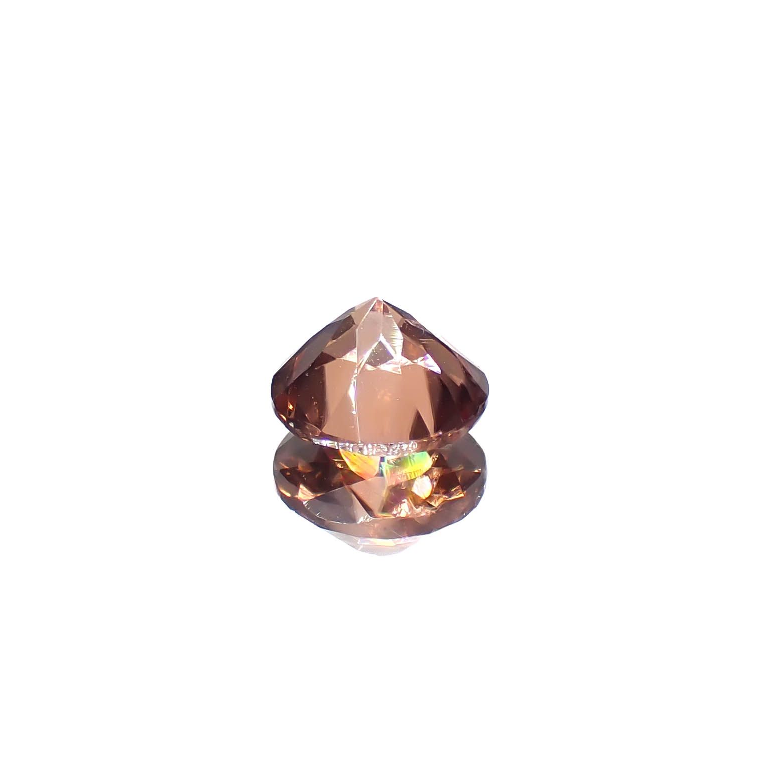 オレンジジルコン スリランカ/カンボジア産 1.55ct[240728497]6.6x6.6mm前後