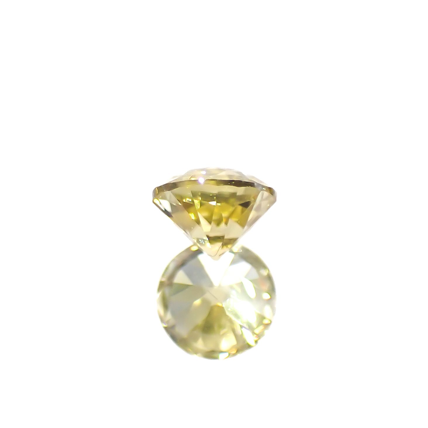 イエロージルコン(宝石名イエロー・ジルコン)スリランカ/カンボジア産 0.39ct 識別済[241129499]4x4mm前後