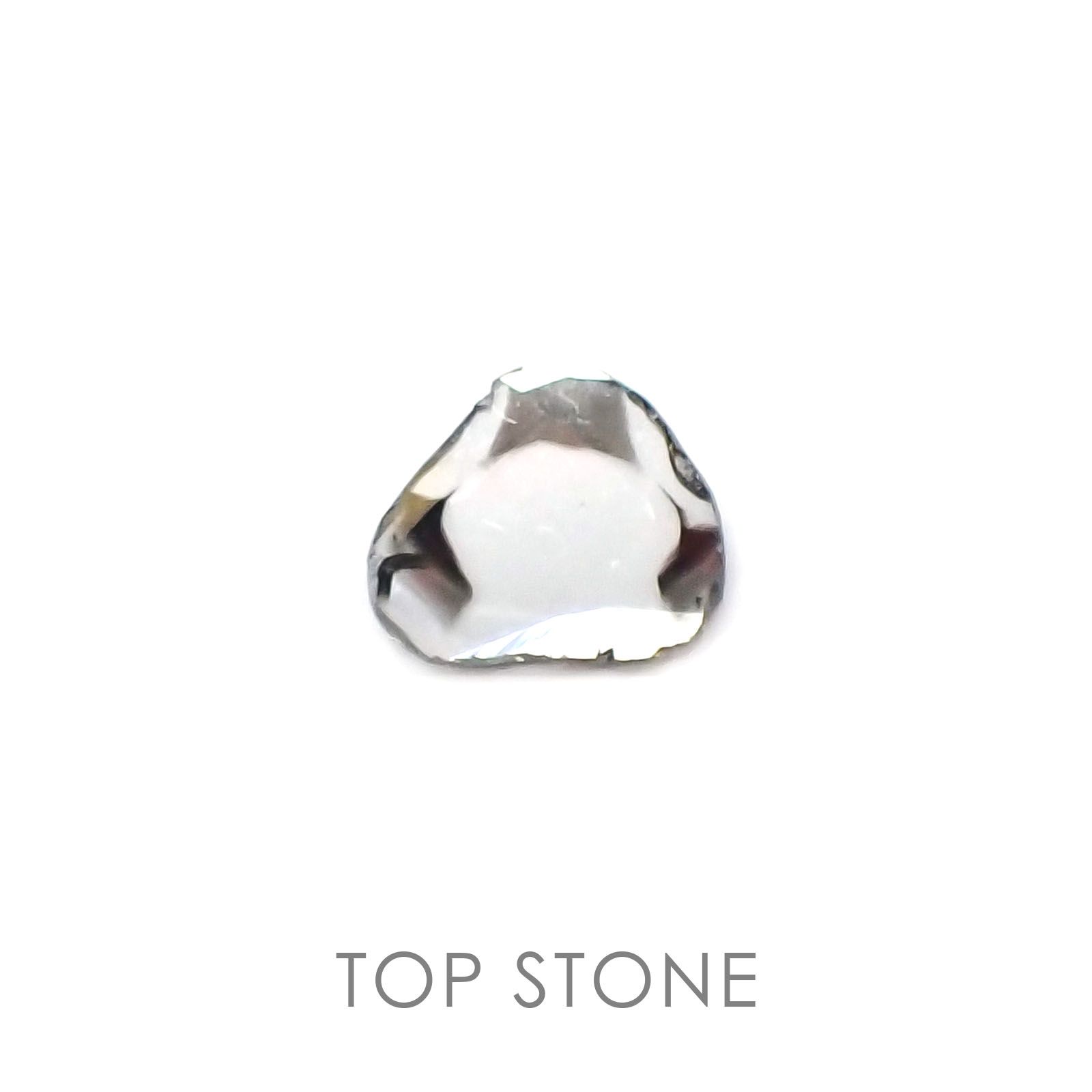 トラピッチェスライスダイヤモンド(宝石名ダイアモンド) 南アフリカ産 0.16ct 識別済[20106581]5.8×5.6mm前後