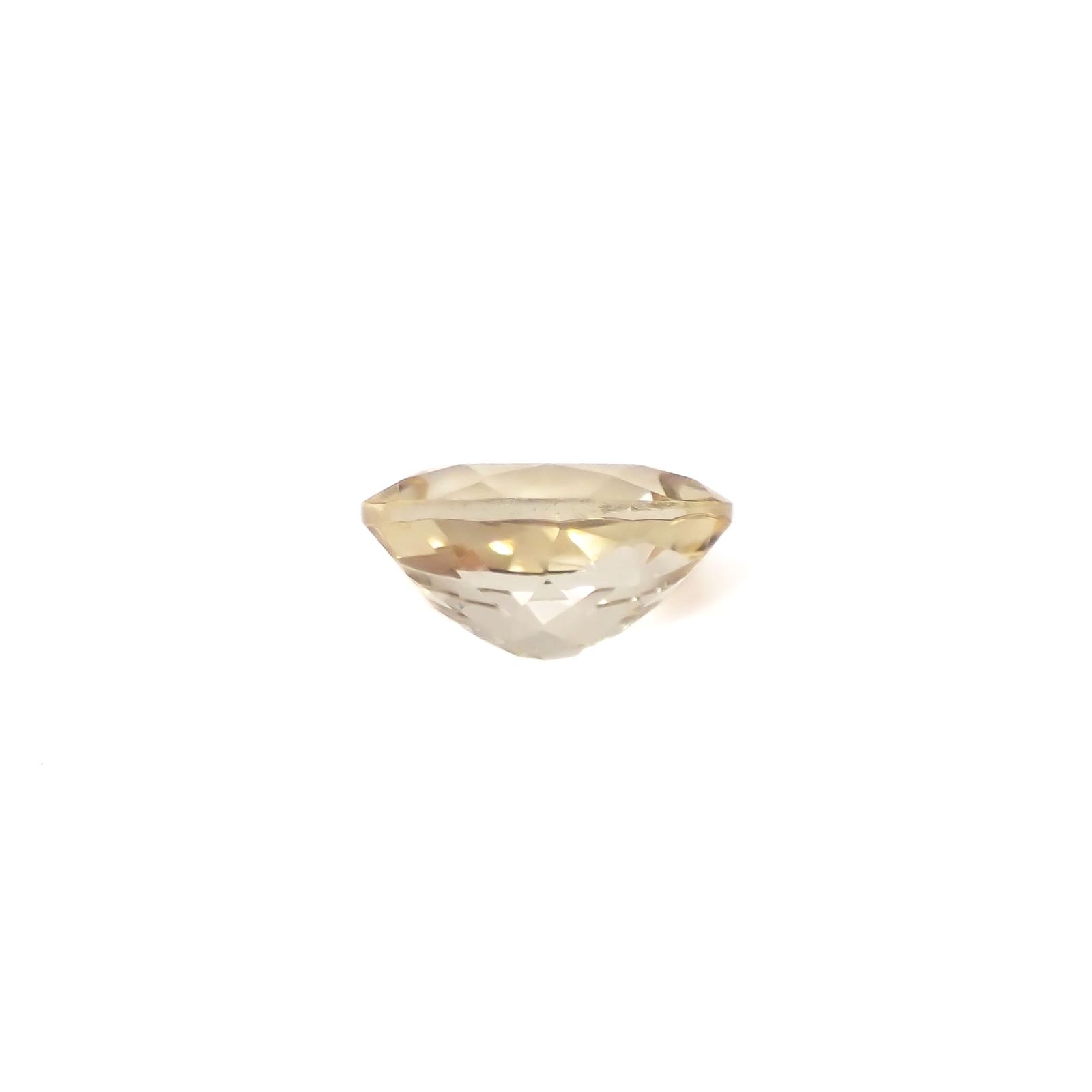 イエローベリル(宝石名イエロー・ベリル)ブラジル産 1.23ct 識別済[250329990]8.1x6.2mm前後