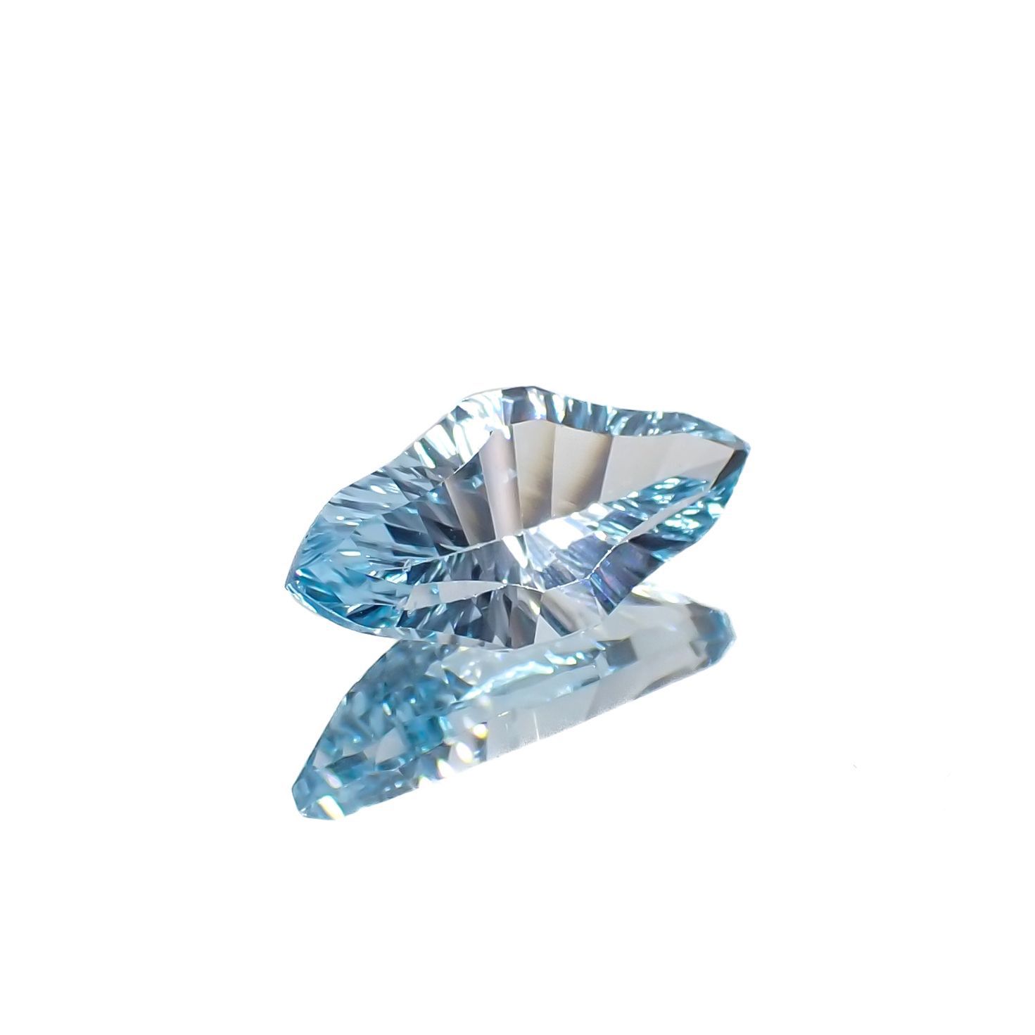 ◇カスタムカット◇ブルートパーズ ブラジル産 2.80ct[221219368]14.1x6.9mm前後